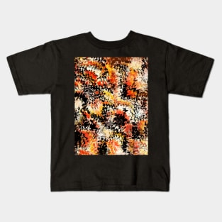 Smeared fiery abstract Kids T-Shirt